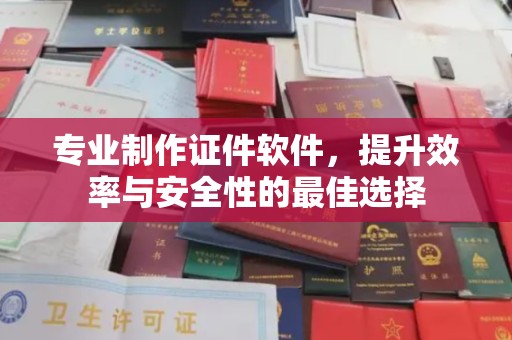 大丰专业制作证件软件，提升效率与安全性的最佳选择